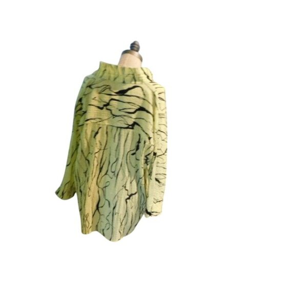 Ali Miles Size PXL Asian Style Print 3/4 Sleeve Top - Picture 3 of 3